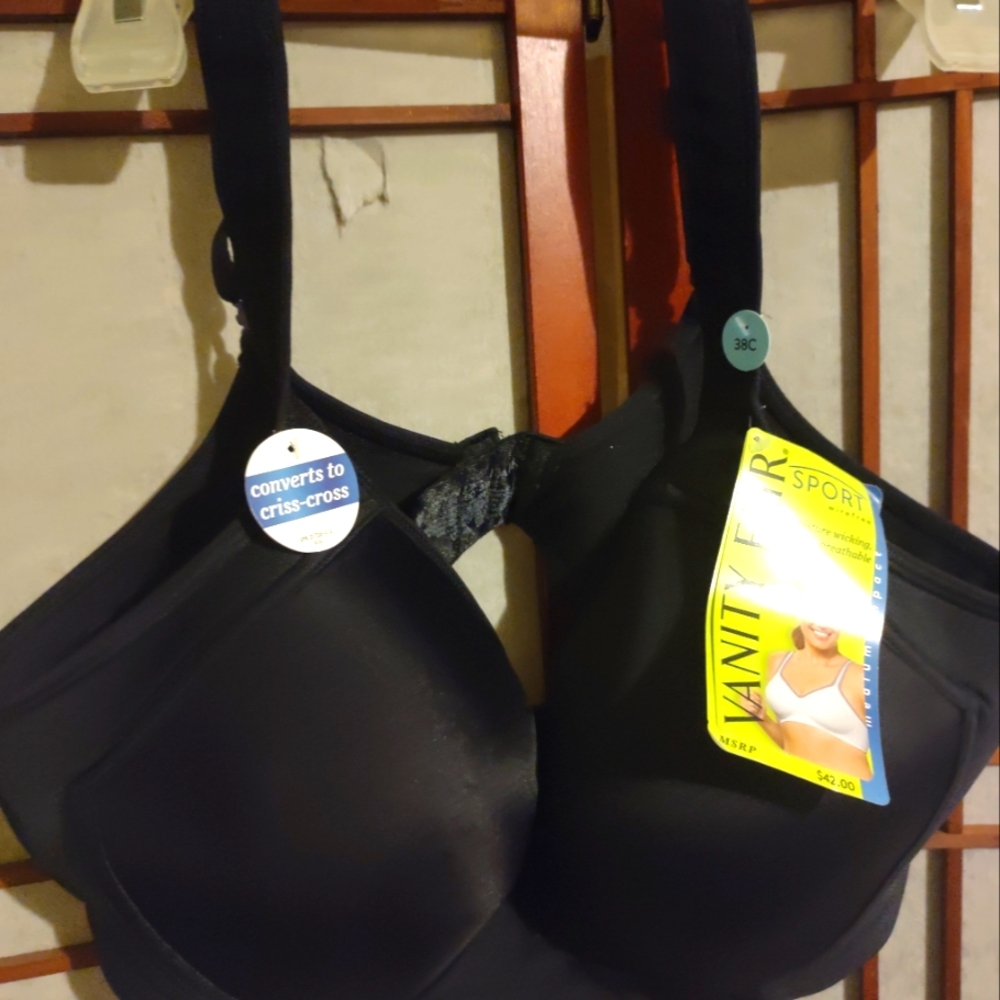 Black vanity fair bra